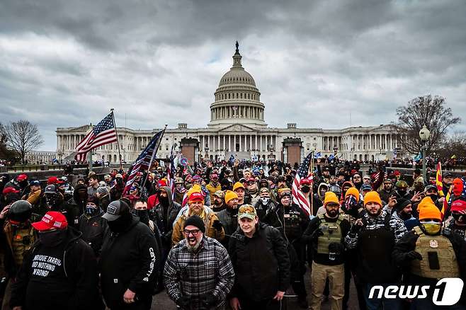 도널드 트럼프 전 미국 대통령의 지지자들. © AFP=뉴스1