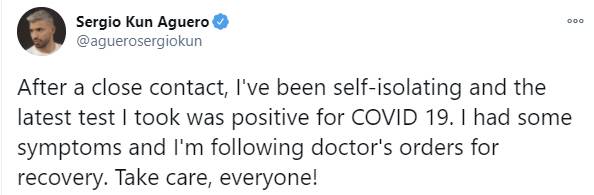 사진캡쳐 = 아구에로 SNS