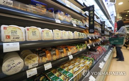 버터, 치즈 등 고지방 식품들 [연합뉴스 자료사진]