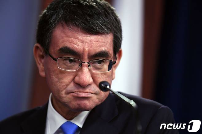 고노 다로 일본 행정개혁 담당상. <자료사진> © AFP=뉴스1