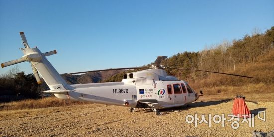 안동시는 지난 20일부터 8억여 원의 예산으로 산불진화 헬기를 단독 임차해 운영에 들어갔다./안동시
