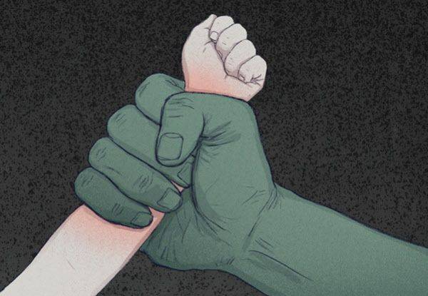 폭력. 일러스트=정다운.