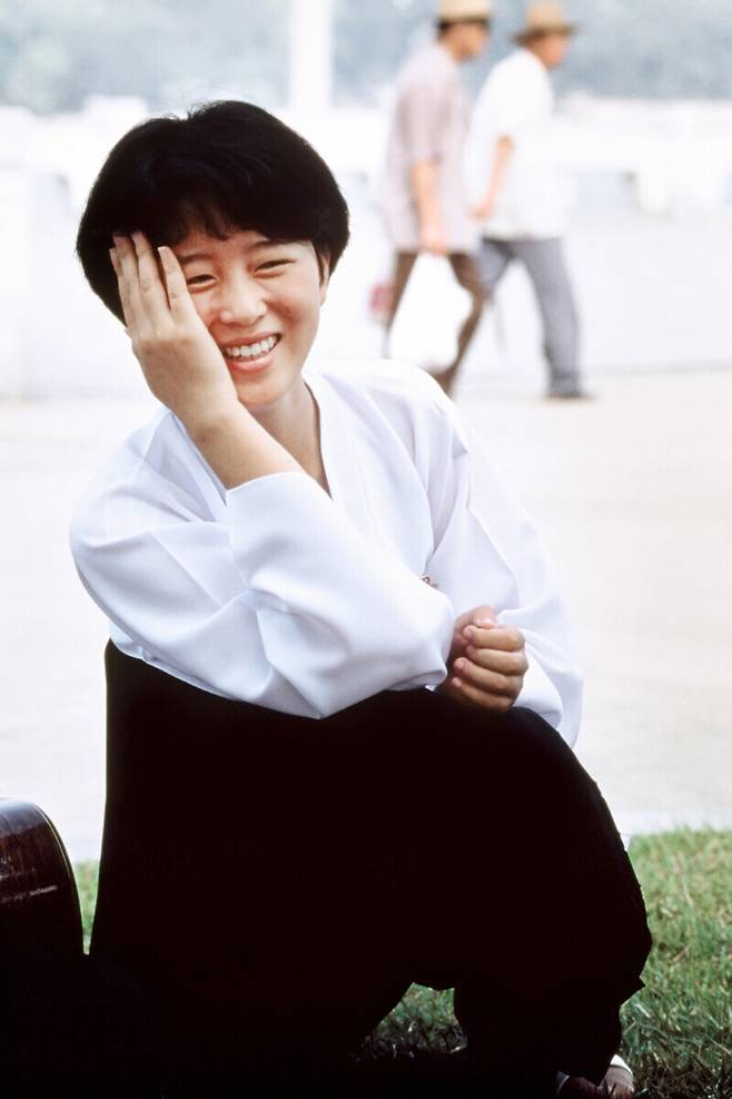 A North Korean university student