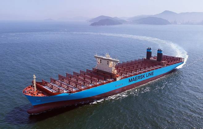 머스크의 컨테이너선 [연합뉴스 자료사진]