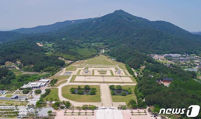 익산 미륵사지 전경(익산시 제공)2021.1.23/뉴스1