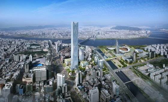 서울 강남구 삼성동에 들어설 현대차 글로벌비즈니스센터(GBC) 조감도. [자료 강남구]