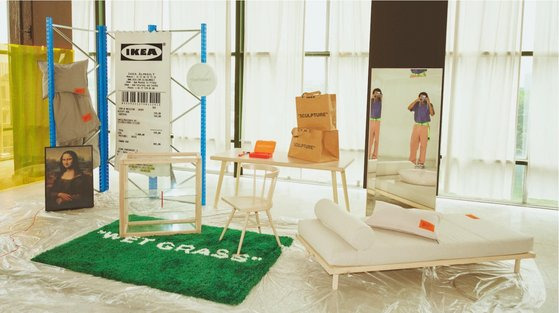 2019년 11월 이케아와 버질 아블로의 협업으로 탄생한 '마르케라드 컬렉션.' 밀레니얼 세대들을 위한 15점의 가구 및 소품으로 구성되어 있다. 사진 이케아 홈페이지