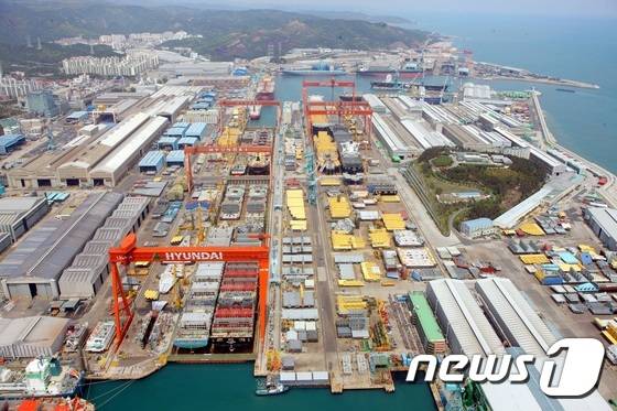 현대중공업 울산조선소 전경 © News1