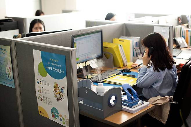 ⓒ시사IN 신선영서울 역삼동에 위치한 중앙아동보호전문기관은 아동학대 예방 관련 교육 및 홍보를 담당하고 있다.