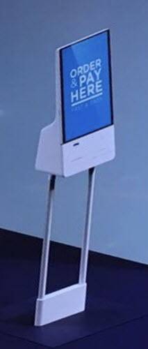 삼성전자가 개발 중인 삼성 키오스크. 위 사진은 최종본은 아닌 것으로 파악된다.