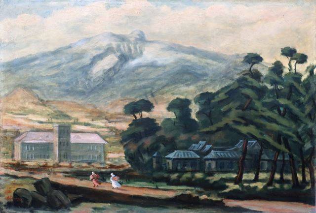 제주 작고작가 김인지 작품 '한라산이 보이는 풍경'. 제주도 제공.