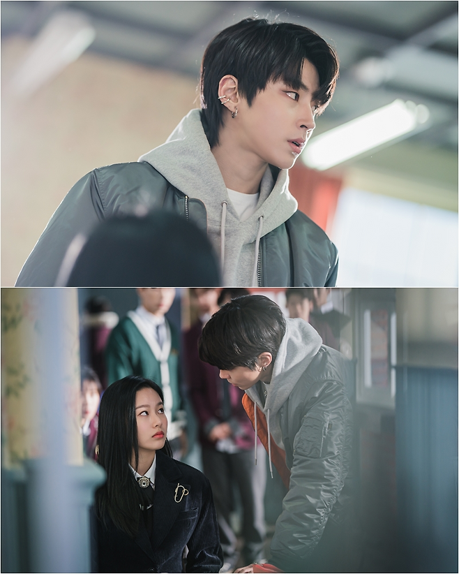 ‘여신강림’ 황인엽이 박유나를 향해 분노를 폭발한다.사진=tvN 제공