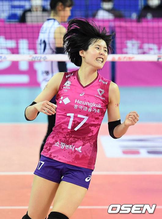 [OSEN=계양, 곽영래 기자] 5세트 득점을 올린 흥국생명 이재영이 기뻐하고 있다. /youngrae@osen.co.kr