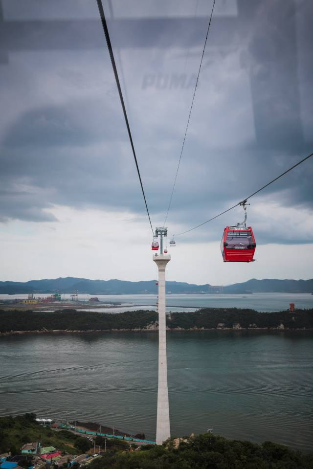 전남 목포의 해상케이블카 모습. 홍인성 인천 중구청장 페이스북 캡처