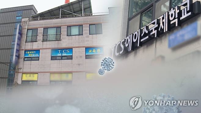 광주 TCS 국제학교서 100명 무더기 확진 (CG) [연합뉴스TV 제공]