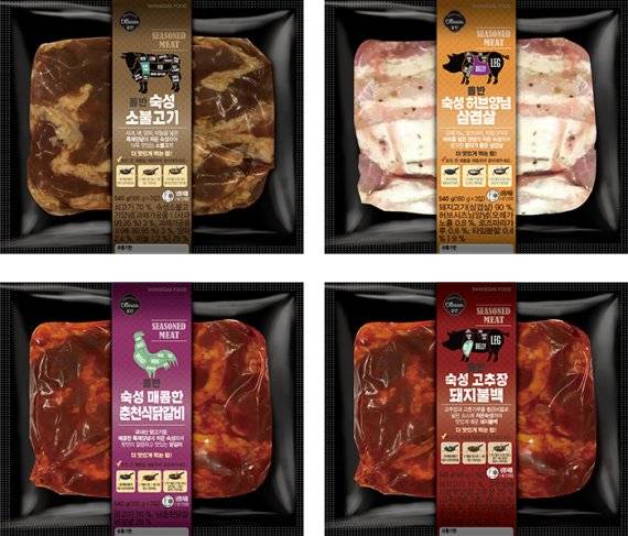 신세계푸드 올반 소포장 양념육 4종