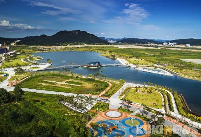 세종호수공원 일대 모습.