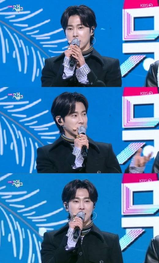 ▲ 유노윤호가 '뮤직뱅크' 1위를 차지했다. 방송화면 캡처