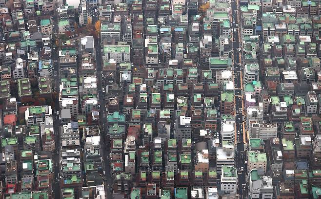 서울의 한 다가구·단독·연립 밀집지역의 모습 [연합]