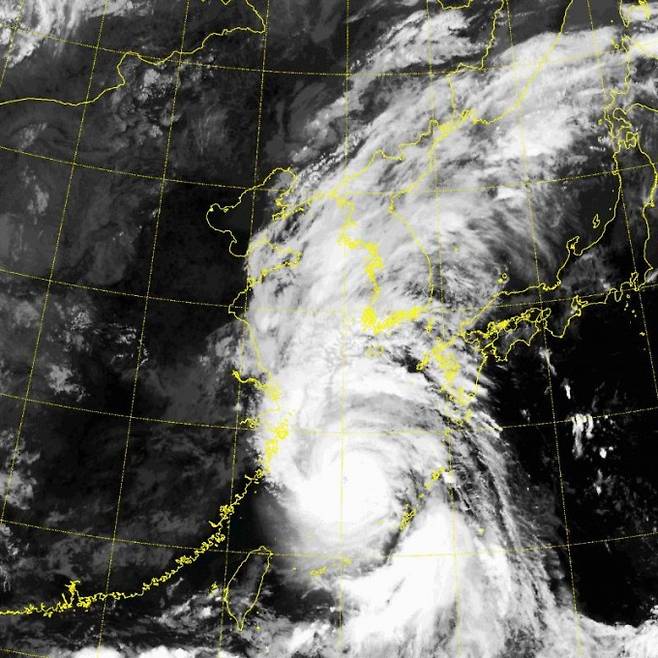 2019년 9월 발생한 태풍 링링의 모습이다. 국가기상위성센터 제공