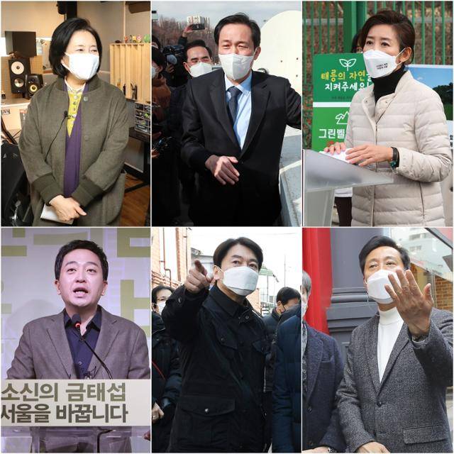 서울시장 보궐선거 여야 주요 예비 후보들이 휴일인 31일 공약 현장을 방문, 서울시민들의 표심잡기에 나섰다. 연합뉴스