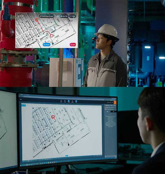 딥파인 아론을 이용한 원격 점검 (출처=딥파인)