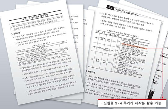 산업부가 1일 공개한 ‘북한지역 원전건설 추진방안’ 문건. 1차 남북 정상회담 직후인 2018년 5월 작성한 것으로 총 6쪽 분량이다. [사진 산업통상자원부]