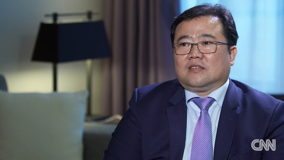 Ryu Hyun-woo, North Korea's former acting ambassador to Kuwait, speaks to CNN in his first interview since defecting to South Korea in 2019. [SCREEN CAPTURE]