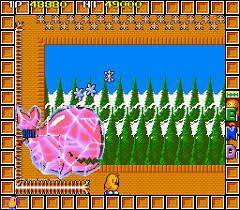 (산산조각나기 직전의 고래. 전체연령가 게임이니 gif 파일은 없다..)