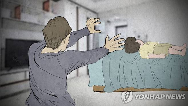 아기 살해아버지 (CG) [연합뉴스TV 제공]