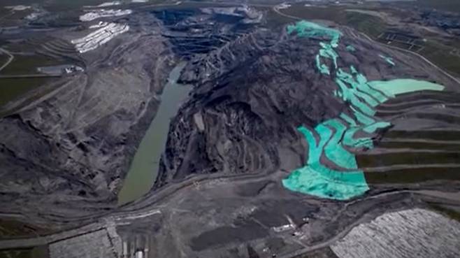 칭하이성 무리광구의 불법 석탄 채굴 현장