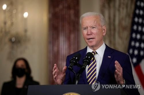 연설하는 조 바이든 미국 대통령 [로이터=연합뉴스]