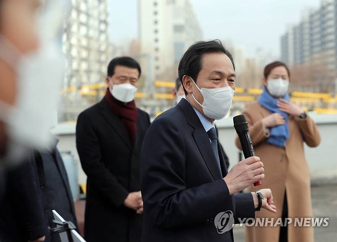 더불어민주당 우상호 서울시장 예비후보. [연합뉴스 자료사진]