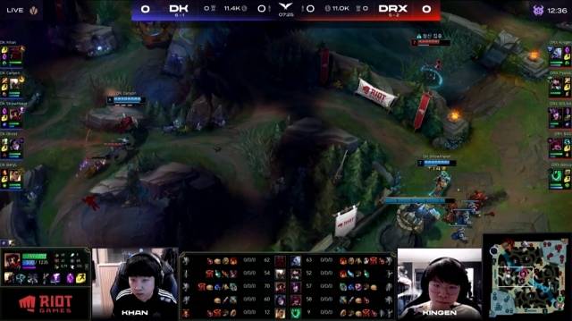 2021 LCK 스프링 시즌 중계화면