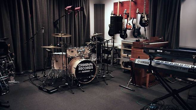 노르웨이 할덴 교도소 '크리미널 레코즈' 밴드 연습실. /조선일보DB