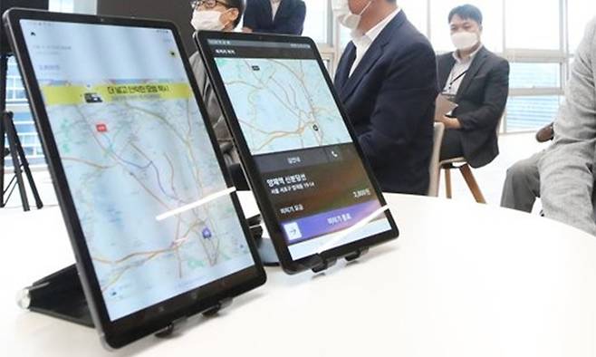 GPS 기반 앱미터기. 연합뉴스