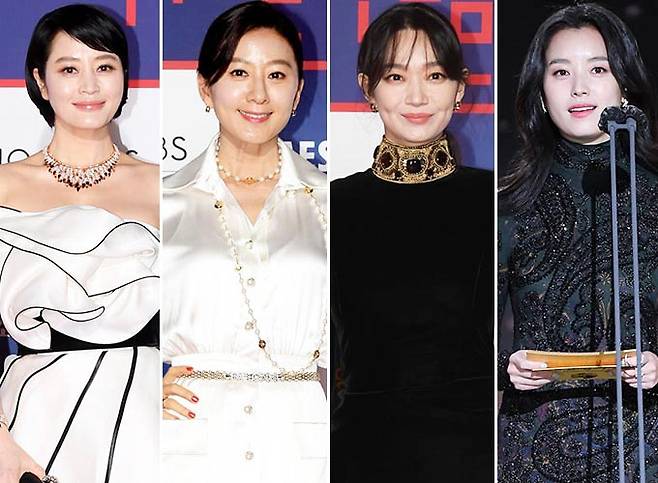 배우 김혜수, 김희애, 신민아, 한효주/사진제공=스포츠조선