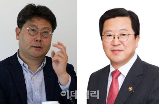 공기업 경영평가단장을 맡은 박춘섭 전 조달청장(오른쪽)과 준정부기관 경영평가단장을 맡은 최현선 명지대 행정학과 교수.[사진=이데일리DB]