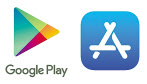 구글 플레이스토어(왼쪽)와 애플 앱스토어