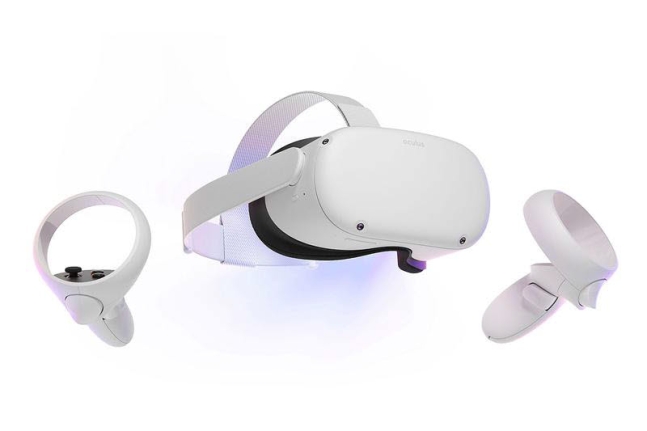 페이스북 VR 헤드셋 오큘러스 퀘스트2. 페이스북은 VR기기 제작기업으로 주목받았던 오큘러스를 20억달러에 인수했다.사진/페이스북