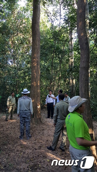 산림청이 캄보디아 씨엠립(앙코르와트 인근)에 자연휴양림 조성 사업을 올해부터 본격 추진한다.사진은 자연휴양림 조성 사업 대상지.© 뉴스1