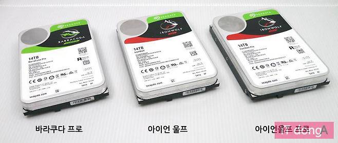 NAS용 HDD라도 외형은 PC용과 완전히 같다