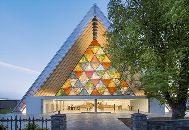 반 시게루 작 `골판지 대성당`(2013년, 뉴질랜드)/사진=Stephen Goodenough