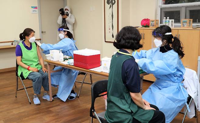 제주에서도 26일 코로나19 백신 접종이 시작됐다. 제주도 제공