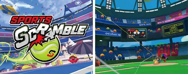 스포츠 스크램블은 ▲테니스 ▲야구 ▲볼링 등 세가지 스포츠에 도전해 볼 수 있다. /사진=게임화면 캡처