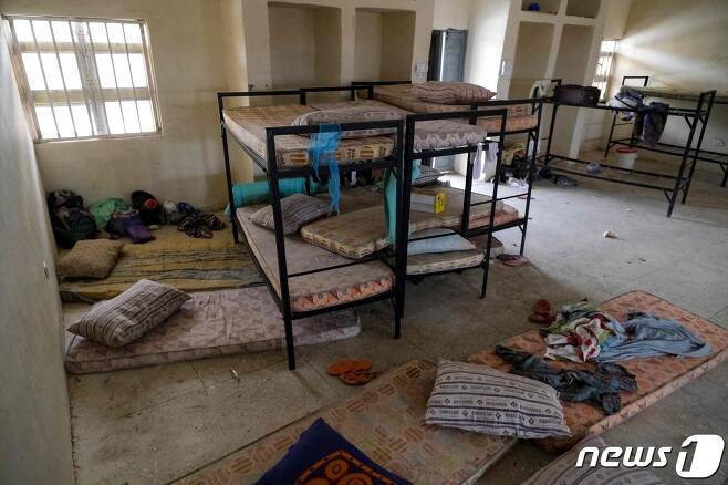 지난달 26일 여학생 납치 사건이 발생한 나이지리아 장게베 관립 중등 여학생 기숙사. © AFP=뉴스1