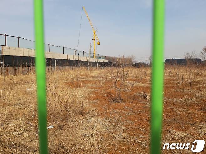 LH 직원들의 투기 의혹이 제기된 경기 시흥시 과림동 현장. © 뉴스1 유재규 기자