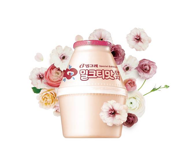 빙그레가 대표 스테디셀러 단지우유의 신제품 ‘밀크티맛단지’를 출시했다. /사진=빙그레