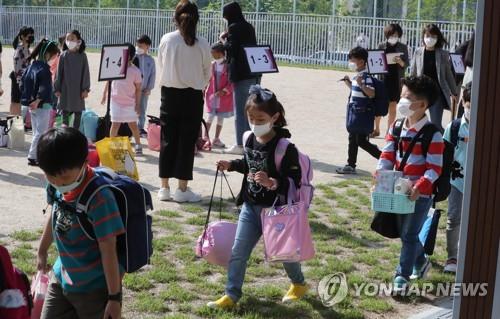 등교하는 전북 초등학생들 [연합뉴스 자료사진]