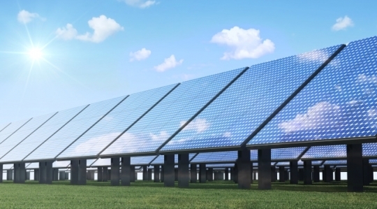 A visual concept image of solar panels. (123rf)